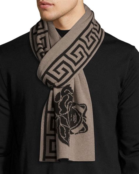 versace scarf mens black|Versace collection ties.